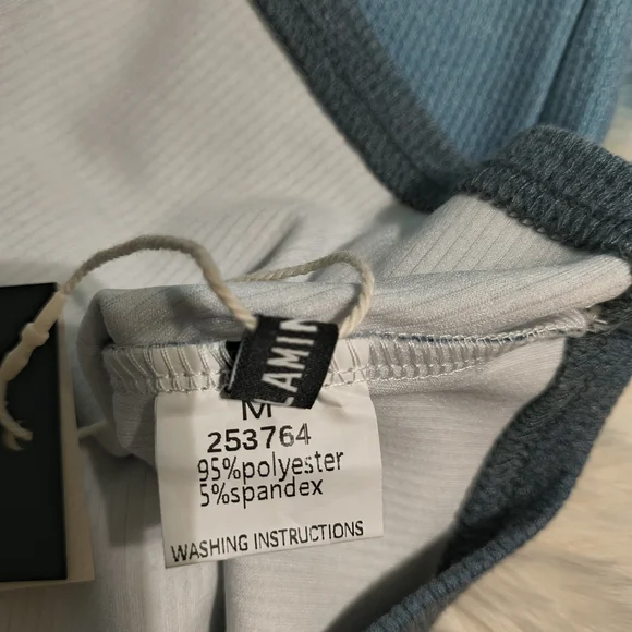 Women's Ombre Scoop Neck Tank Top - Light Teal to Navy - Picture 4 of 7